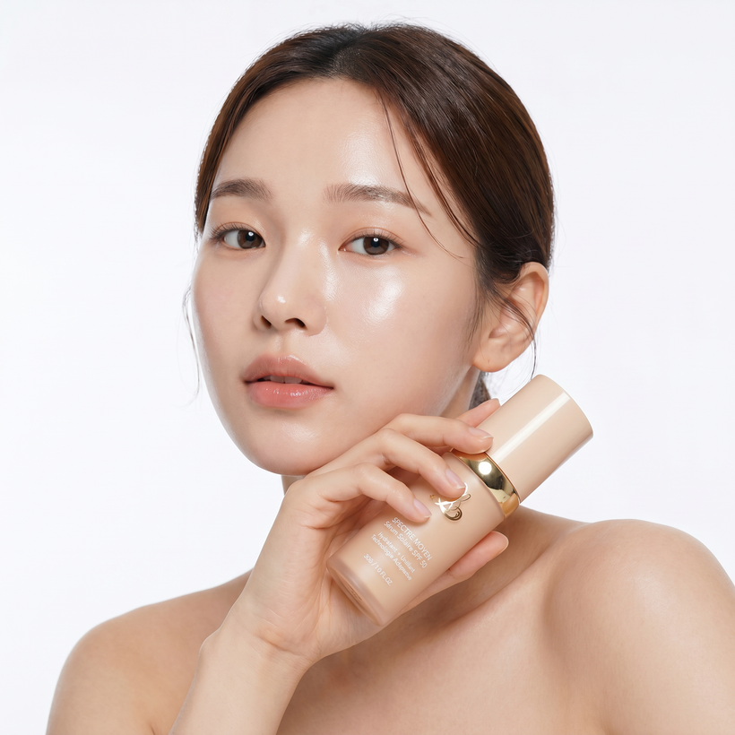 Before and after on mature skin